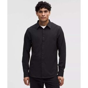 Lululemon Airing Easy Long Sleeve Shirt Button Down Black M